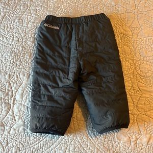 Columbia reversible snow pants black/blue 6-12 months